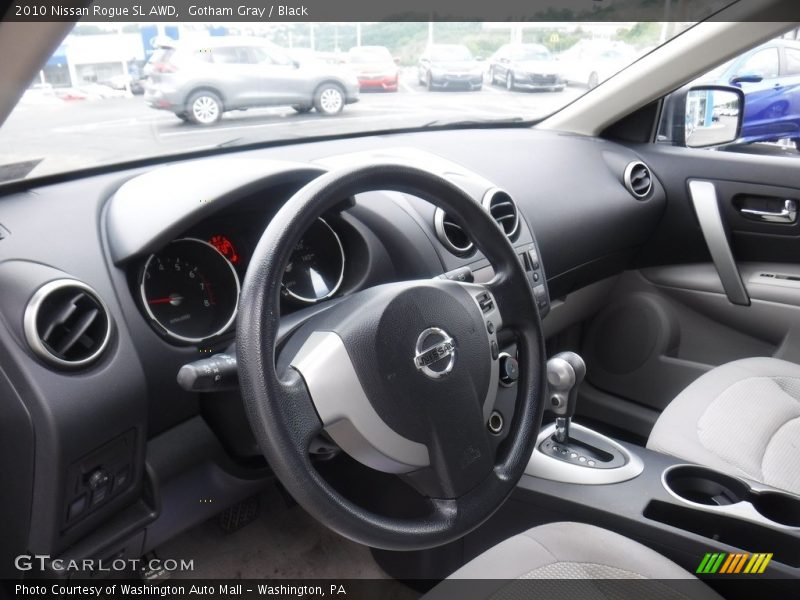 Gotham Gray / Black 2010 Nissan Rogue SL AWD