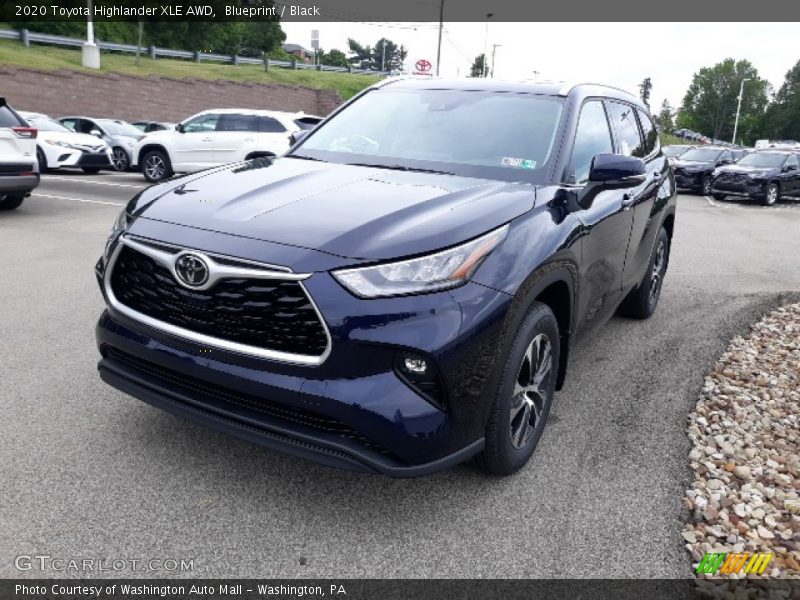 Blueprint / Black 2020 Toyota Highlander XLE AWD