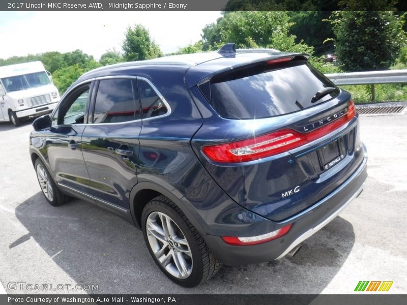 Midnight Sapphire / Ebony 2017 Lincoln MKC Reserve AWD
