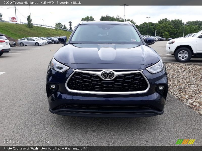 Blueprint / Black 2020 Toyota Highlander XLE AWD