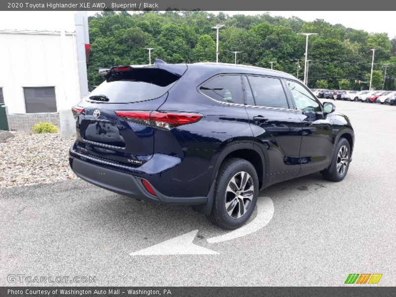 Blueprint / Black 2020 Toyota Highlander XLE AWD
