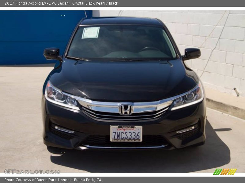 Crystal Black Pearl / Black 2017 Honda Accord EX-L V6 Sedan