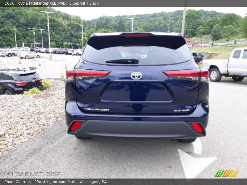 Blueprint / Black 2020 Toyota Highlander XLE AWD