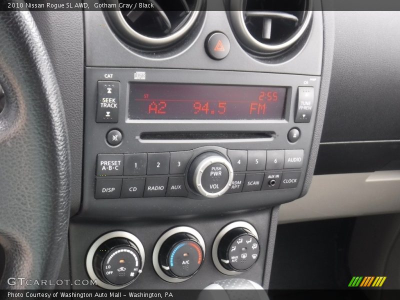 Gotham Gray / Black 2010 Nissan Rogue SL AWD