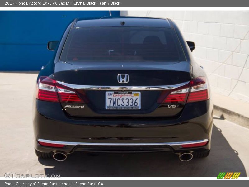 Crystal Black Pearl / Black 2017 Honda Accord EX-L V6 Sedan