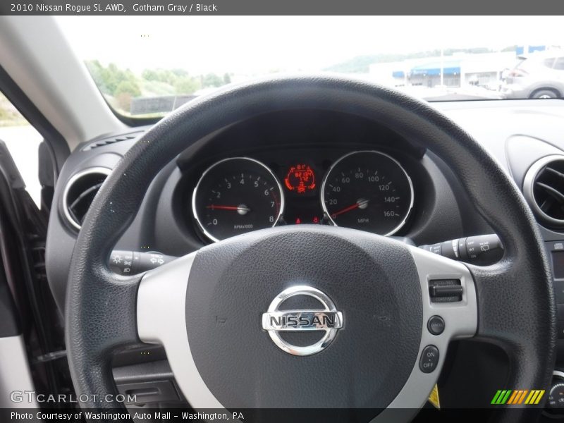 Gotham Gray / Black 2010 Nissan Rogue SL AWD