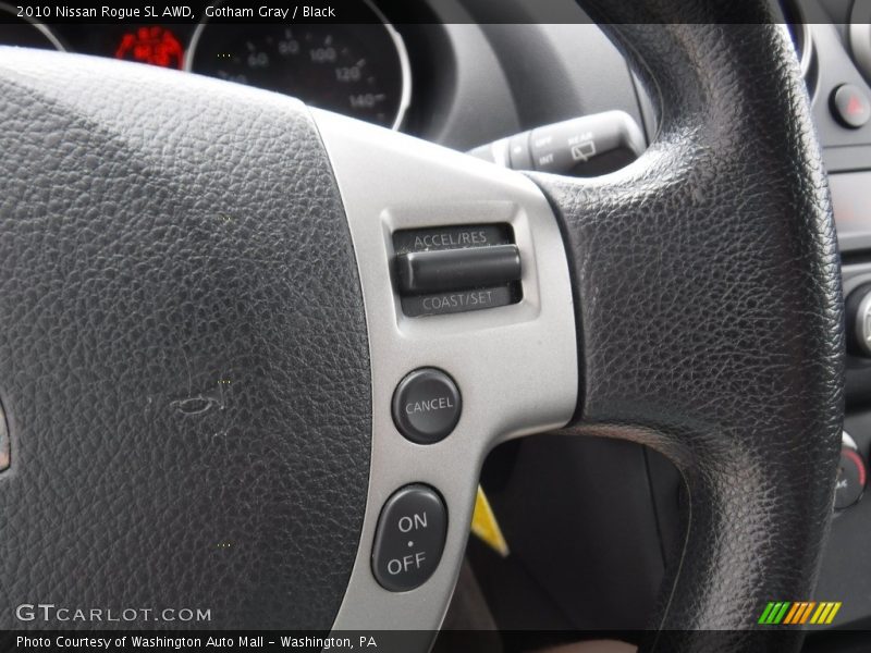 Gotham Gray / Black 2010 Nissan Rogue SL AWD