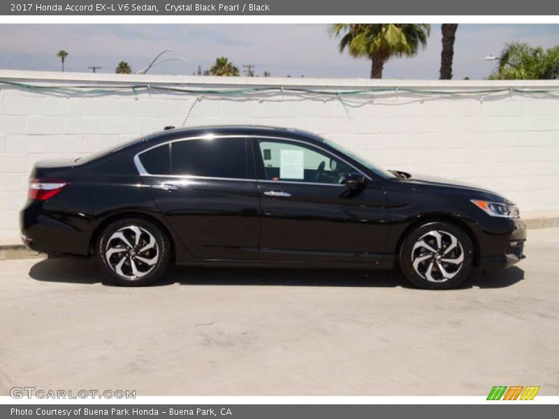 Crystal Black Pearl / Black 2017 Honda Accord EX-L V6 Sedan