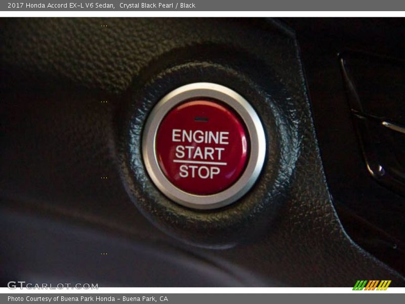 Crystal Black Pearl / Black 2017 Honda Accord EX-L V6 Sedan