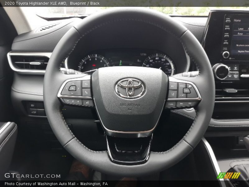 Blueprint / Black 2020 Toyota Highlander XLE AWD