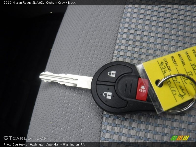 Gotham Gray / Black 2010 Nissan Rogue SL AWD