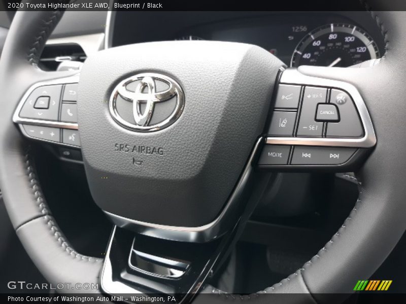Blueprint / Black 2020 Toyota Highlander XLE AWD