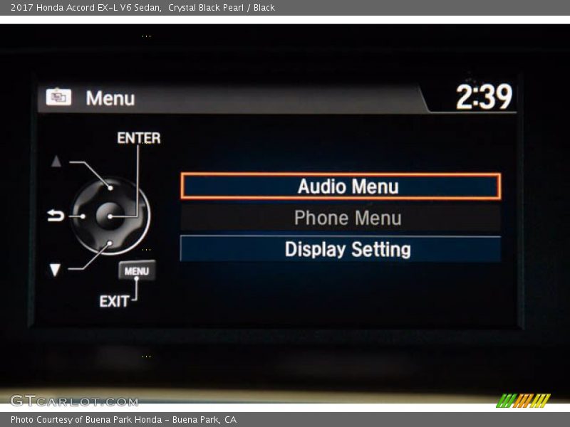 Crystal Black Pearl / Black 2017 Honda Accord EX-L V6 Sedan