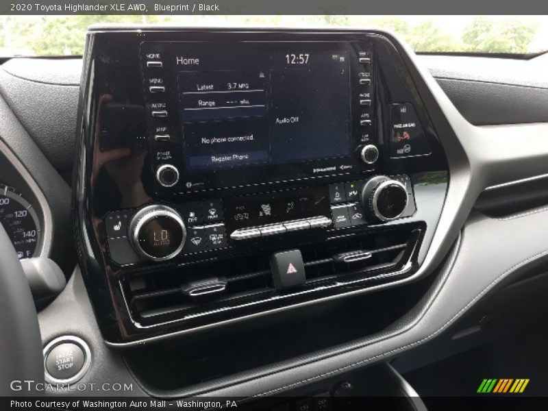 Blueprint / Black 2020 Toyota Highlander XLE AWD