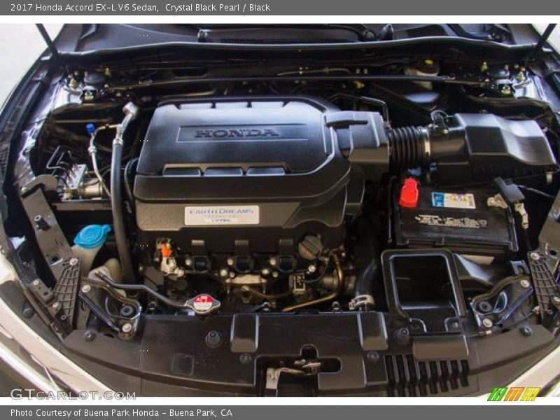 Crystal Black Pearl / Black 2017 Honda Accord EX-L V6 Sedan