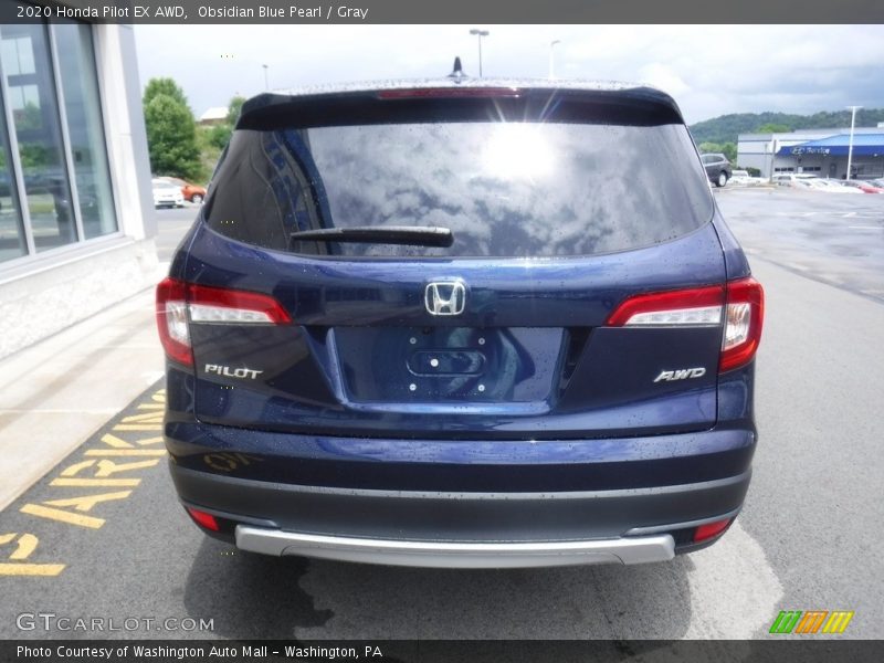 Obsidian Blue Pearl / Gray 2020 Honda Pilot EX AWD