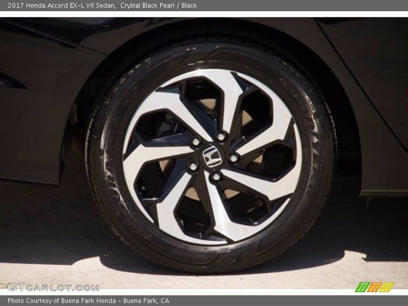 Crystal Black Pearl / Black 2017 Honda Accord EX-L V6 Sedan