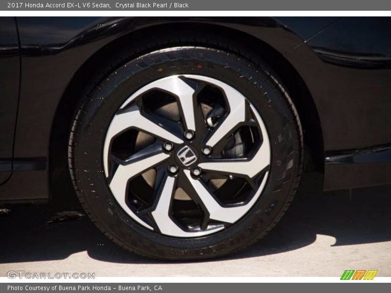 Crystal Black Pearl / Black 2017 Honda Accord EX-L V6 Sedan