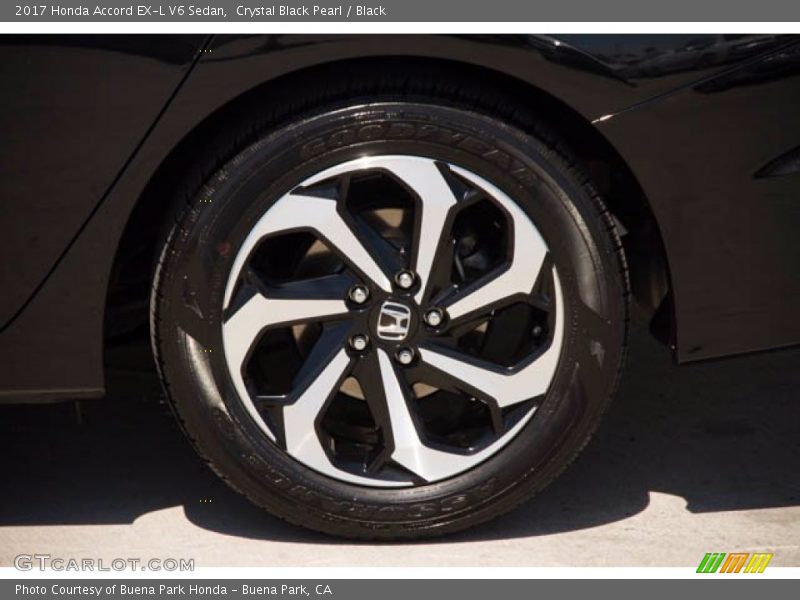 Crystal Black Pearl / Black 2017 Honda Accord EX-L V6 Sedan