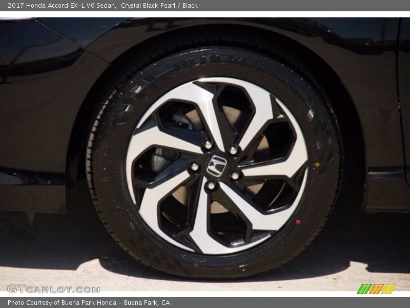 Crystal Black Pearl / Black 2017 Honda Accord EX-L V6 Sedan