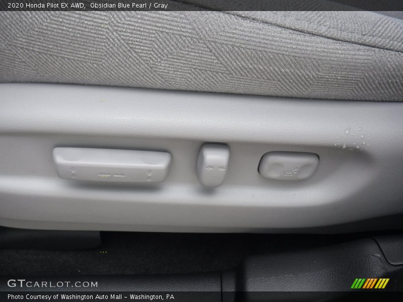 Obsidian Blue Pearl / Gray 2020 Honda Pilot EX AWD