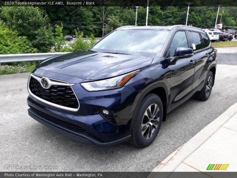 Blueprint / Black 2020 Toyota Highlander XLE AWD