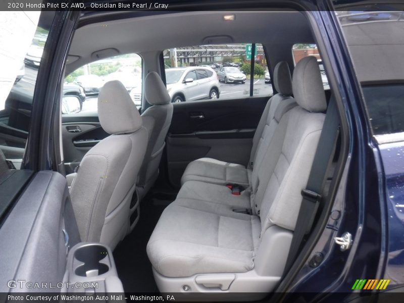 Obsidian Blue Pearl / Gray 2020 Honda Pilot EX AWD