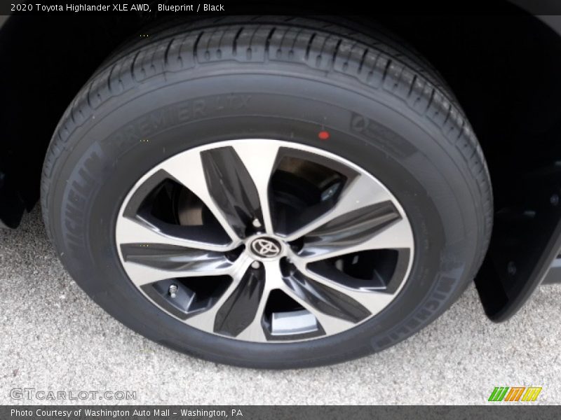 Blueprint / Black 2020 Toyota Highlander XLE AWD