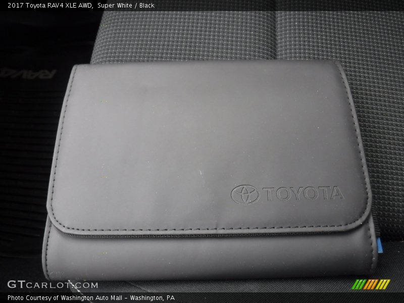 Super White / Black 2017 Toyota RAV4 XLE AWD