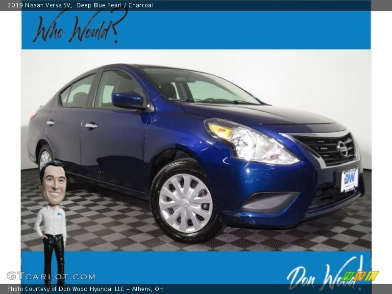 Deep Blue Pearl / Charcoal 2019 Nissan Versa SV