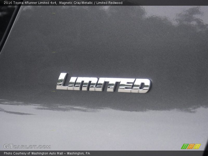 Magnetic Gray Metallic / Limited Redwood 2016 Toyota 4Runner Limited 4x4
