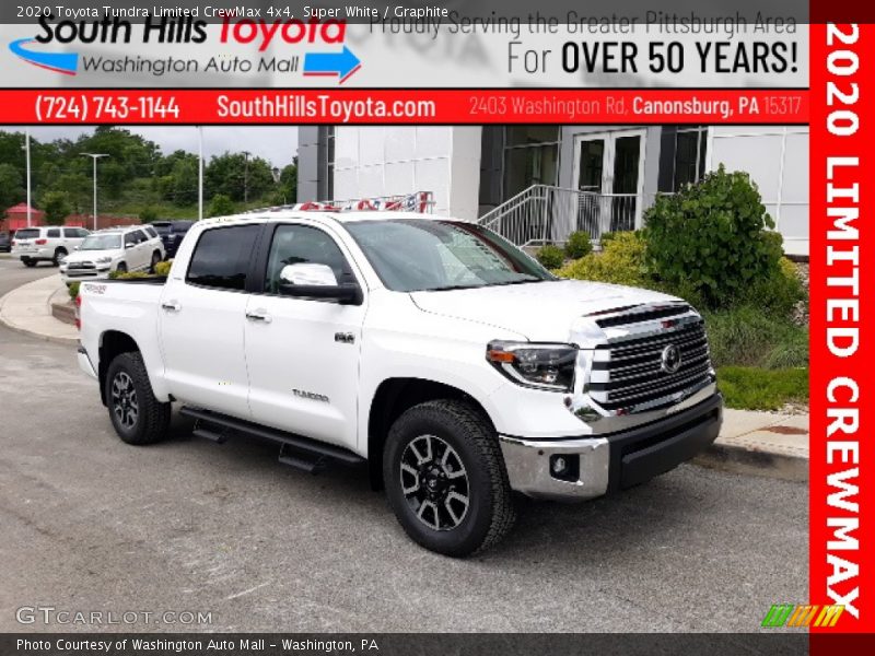 Super White / Graphite 2020 Toyota Tundra Limited CrewMax 4x4