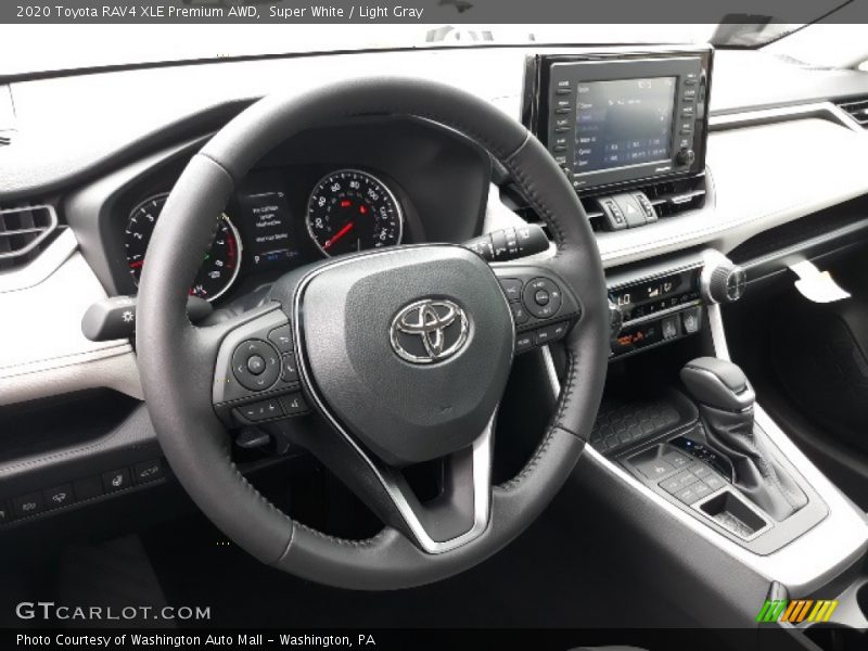 Super White / Light Gray 2020 Toyota RAV4 XLE Premium AWD