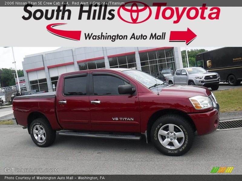 Red Alert / Graphite/Titanium 2006 Nissan Titan SE Crew Cab 4x4