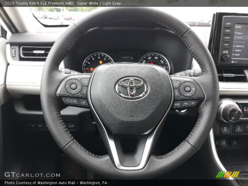 Super White / Light Gray 2020 Toyota RAV4 XLE Premium AWD