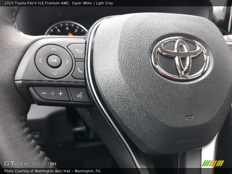 Super White / Light Gray 2020 Toyota RAV4 XLE Premium AWD