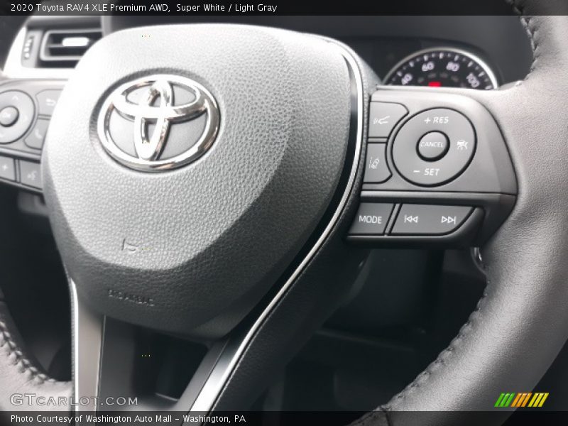 Super White / Light Gray 2020 Toyota RAV4 XLE Premium AWD