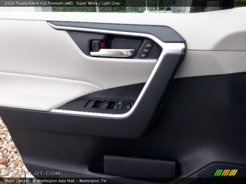 Super White / Light Gray 2020 Toyota RAV4 XLE Premium AWD