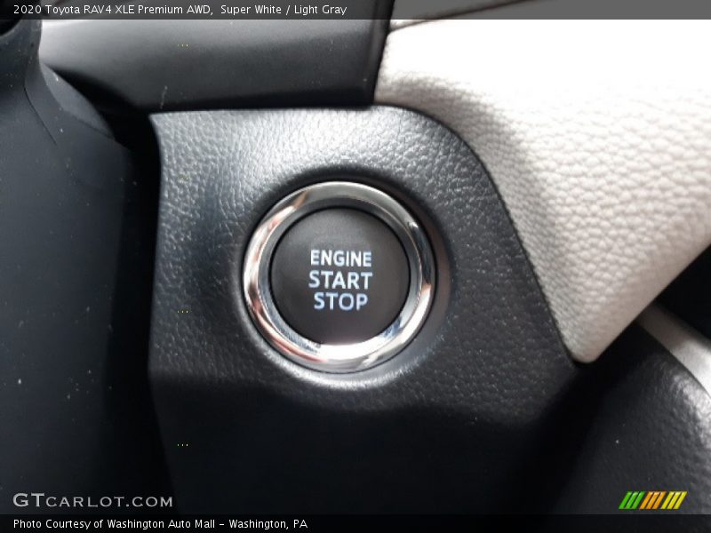 Super White / Light Gray 2020 Toyota RAV4 XLE Premium AWD