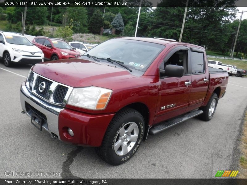 Red Alert / Graphite/Titanium 2006 Nissan Titan SE Crew Cab 4x4