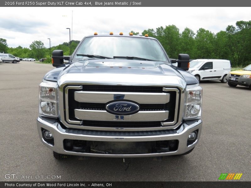 Blue Jeans Metallic / Steel 2016 Ford F250 Super Duty XLT Crew Cab 4x4