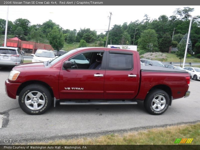Red Alert / Graphite/Titanium 2006 Nissan Titan SE Crew Cab 4x4