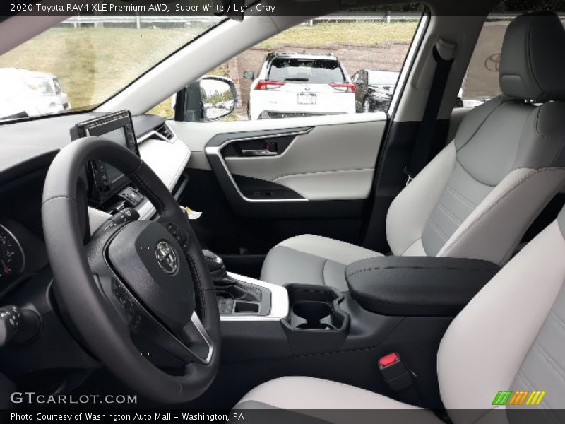 Super White / Light Gray 2020 Toyota RAV4 XLE Premium AWD