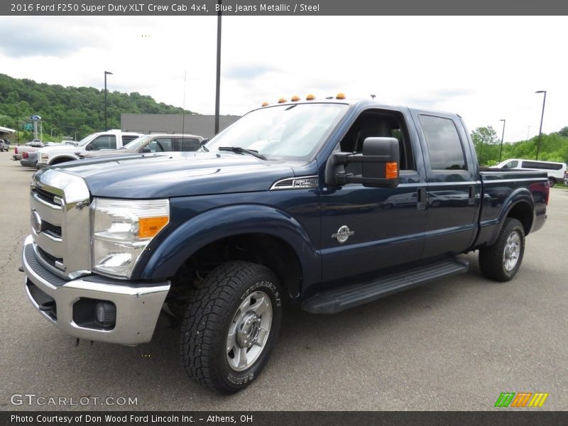 Blue Jeans Metallic / Steel 2016 Ford F250 Super Duty XLT Crew Cab 4x4