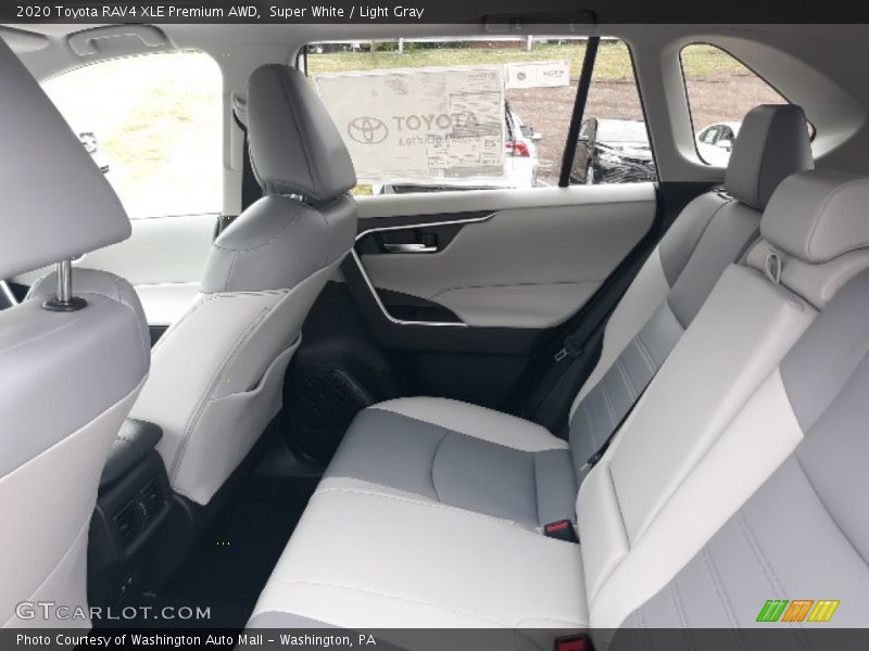 Super White / Light Gray 2020 Toyota RAV4 XLE Premium AWD
