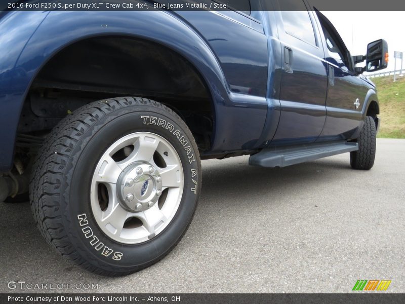 Blue Jeans Metallic / Steel 2016 Ford F250 Super Duty XLT Crew Cab 4x4