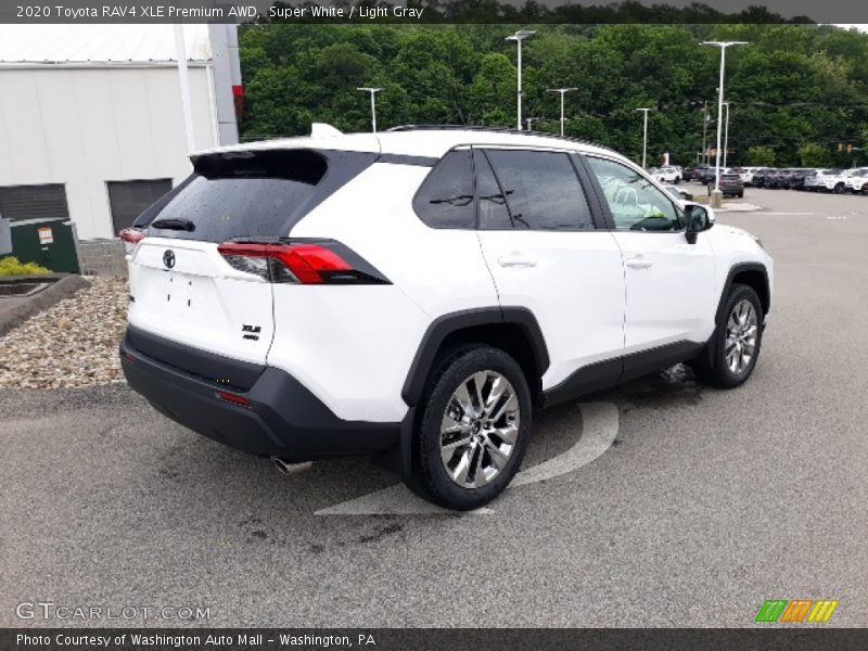 Super White / Light Gray 2020 Toyota RAV4 XLE Premium AWD