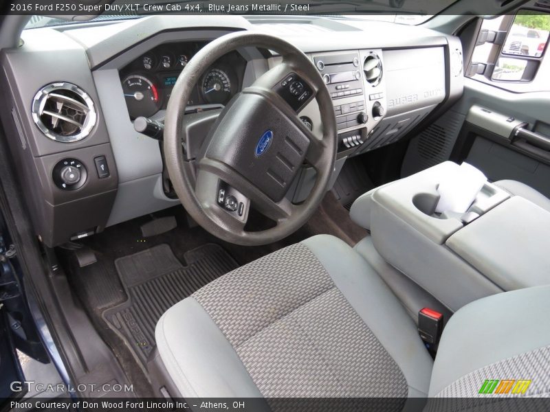 Blue Jeans Metallic / Steel 2016 Ford F250 Super Duty XLT Crew Cab 4x4