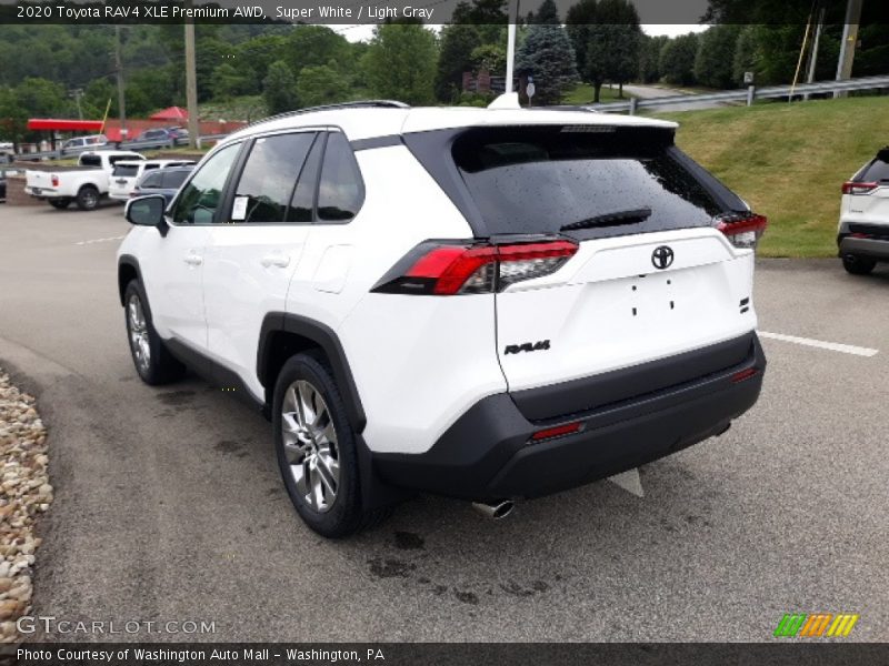 Super White / Light Gray 2020 Toyota RAV4 XLE Premium AWD