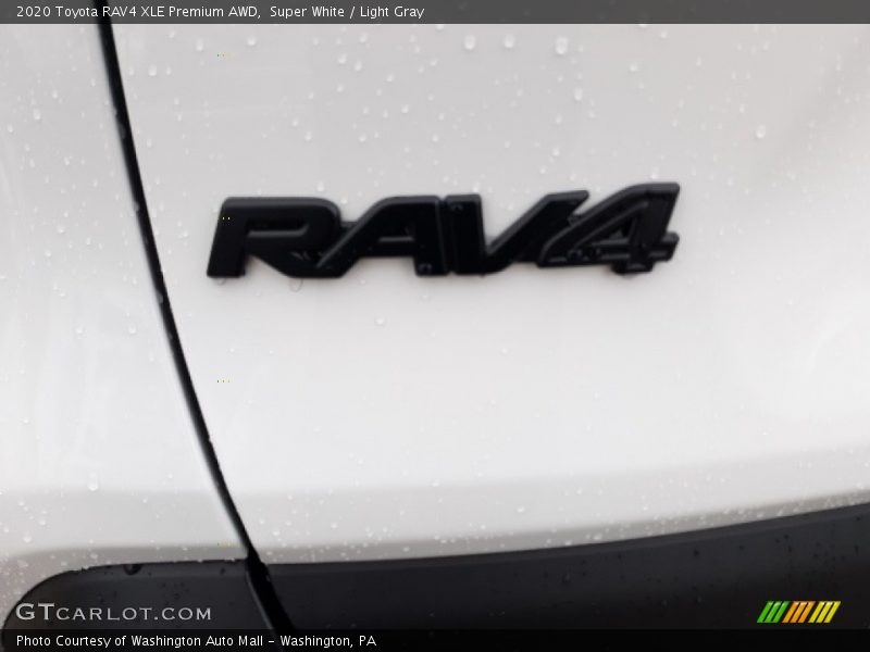 Super White / Light Gray 2020 Toyota RAV4 XLE Premium AWD